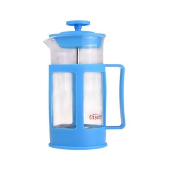 French press pentru cafea și ceai bambum magic, 350 ml, albastru