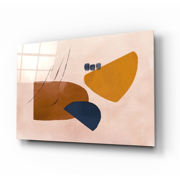 Skleněný obraz Insigne Abstract Brown, 72 x 46 cm