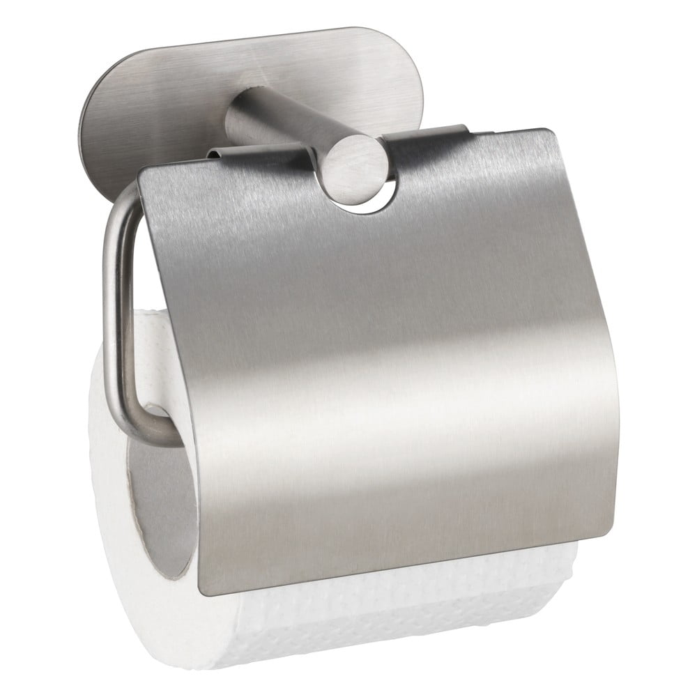 Nerezový držák na toaletní papír bez nutnosti vrtání Wenko Turbo-Loc® Orea Cover
