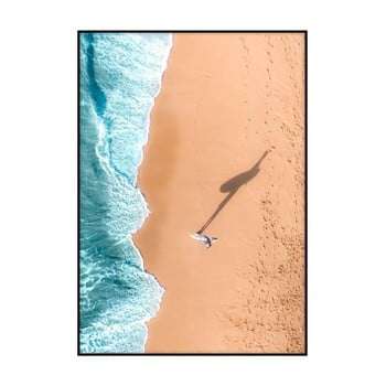 Poster imagioo surfer on the beach, 40 x 30 cm