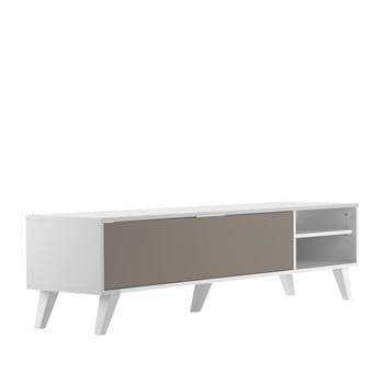 Stand tv temahome prism, gri - alb