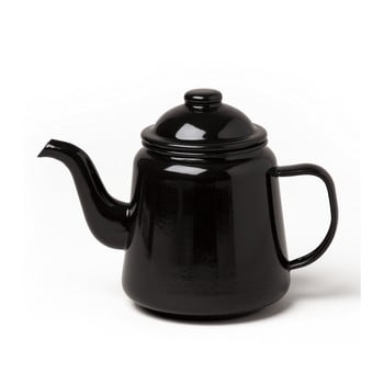 Ceainic smălțuit Falcon Enamelware, 1 l, negru