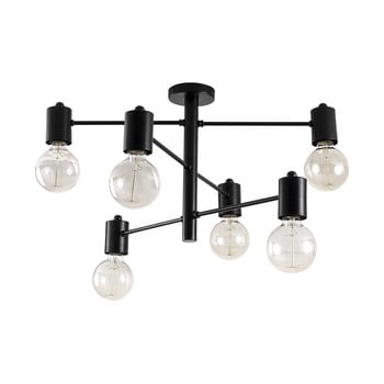 Plafonieră de 6 becuri opviq lights hexa, negru