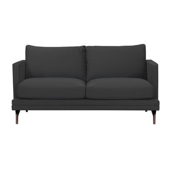 Canapea cu 2 locuri şi picioare metalice aurii windsor & co sofas jupiter, gri închis