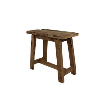 Scaun din lemn de tec hsm collection rustical, lungime 50 cm