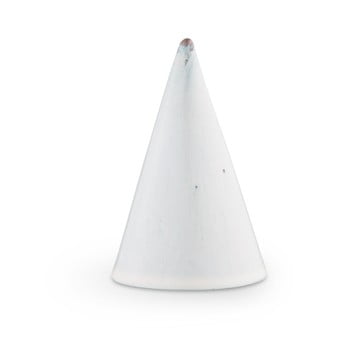 Statuetă decorativă din ceramică Kähler Design Glazed Cone Light Grey, înălțime 11 cm, gri deschis