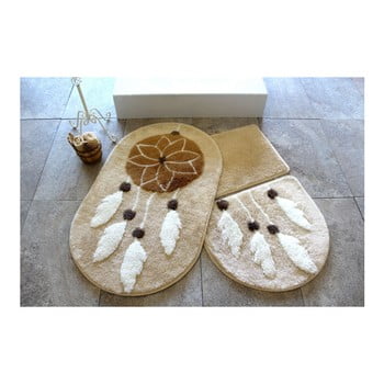 Set 3 covorașe de baie confetti bathmats indian