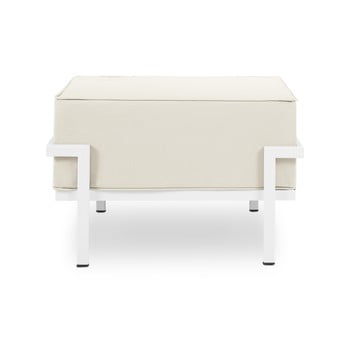 Puf adecvat pentru exterior calme jardin cannes, bej - alb