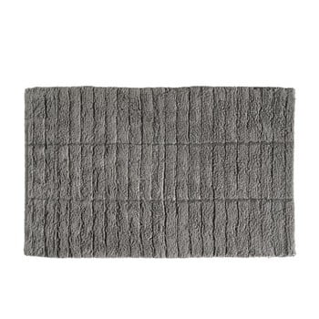 Covor baie din bumbac zone tiles, 50 x 80 cm, gri