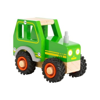 Tractor din lemn pentru copii legler tractor