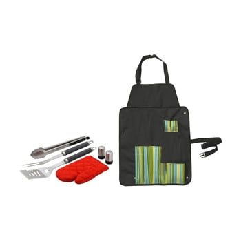 Set 7 ustensile și șorț pentru grătar cattara