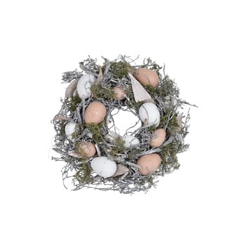 Coroniță decorativă ego dekor feathers and moss ⌀ 25 cm