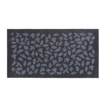 Covoraș intrare tica copenhagen leafes, 67 x 120 cm, albastru-gri