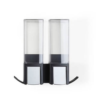 Dozator dublu pentru săpun lichid compactor clever double, negru