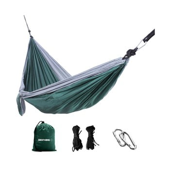 Hamac suspendat cu rucsac pentru transportat DecoKing Hammock, verde