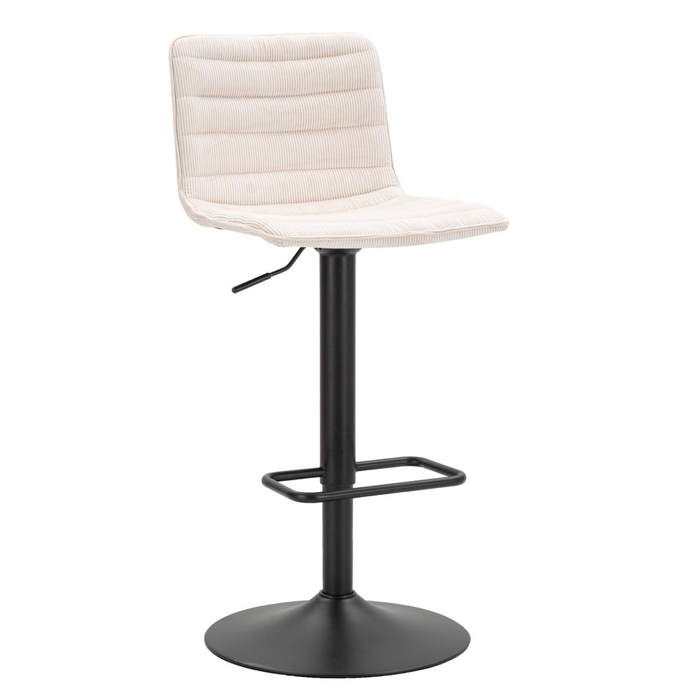 Bílo-černá barová židle s nastavitelnou výškou (výška sedáku 61 cm) Malia – Mauro Ferretti
