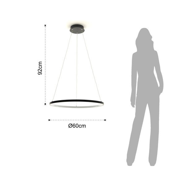 Závěsné kruhové svítidlo Tomasucci Ring, ⌀ 60 cm