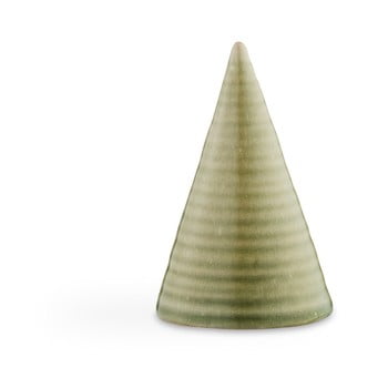 Statuetă decorativă din ceramică kähler design glazed cone olive green, înălțime 11 cm, verde deschis