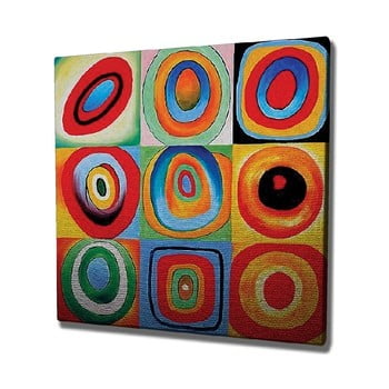 Reproducere tablou pe pânză kandinsky , 45 x 45 cm