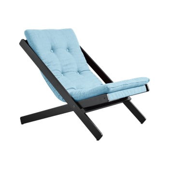 Fotoliu pliant karup design boogie black/light blue