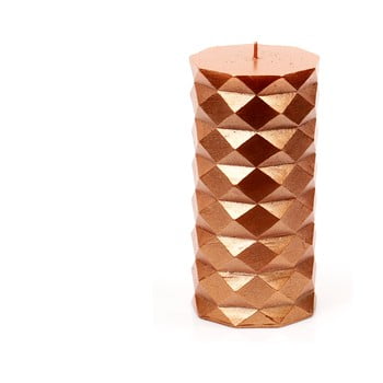 Lumânare unimasa fashion, înălțime 13,8 cm, portocaliu