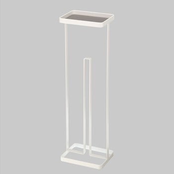 Suport pentru hârtie igienică cu capac yamazaki tower, alb