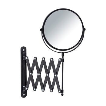 Oglindă cosmetică de perete cu suport telescopic Wenko Exclusive, negru poza