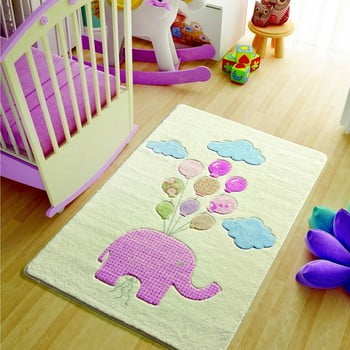 Covor pentru copii sweet elephant pink, 100 x 150 cm