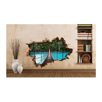 Autocolant de perete 3d art bram, 70 x 45 cm
