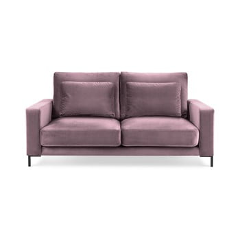 Canapea cu tapițerie de catifea interieur 86 seine, 158 cm, roz