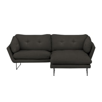 Set canapea cu taburet Windsor & Co Sofas Comet, gri - maro