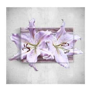 Tablou de perete 3d mosticx two flowers, 40 x 60 cm