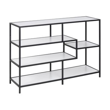 Bibliotecă metalică actona seaford, lățime 114 cm, alb - negru