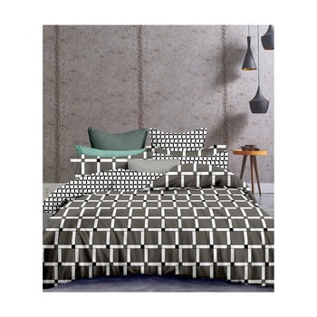 Lenjerie din microfibră cu 2 fețe pentru pat dublu decoking hypnosis wall, 200 x 200 cm