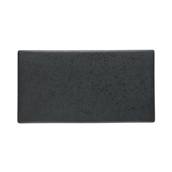 Tavă de servire din ceramică bitz mensa, lungime 30 cm, negru