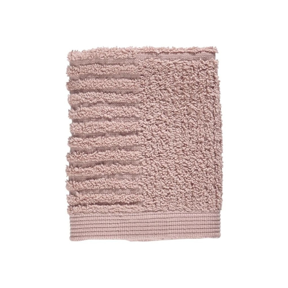 Světe růžový ručník ze 100% bavlny na obličej Zone Classic, 30 x 30 cm