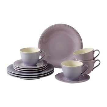 Set 12 vase din porțelan pentru cafea Like by Villeroy & Boch Group, mov