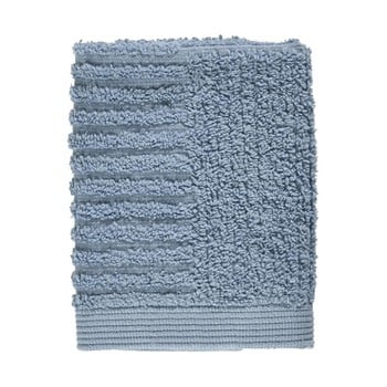 Prosop din bumbac 100% pentru față Zone Classic Blue Fog, 30 x 30 cm, albastru