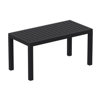 Masă de cafea de grădină resol click-clack, 90 x 45 cm, negru