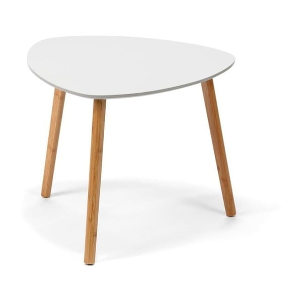 Bílý odkládací stolek loomi.design Viby, 55 x 55 cm