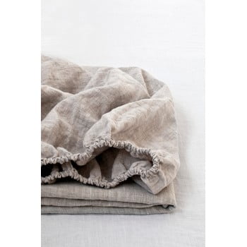 Cearșaf elastic din in linen tales, 180 x 200 cm, natural