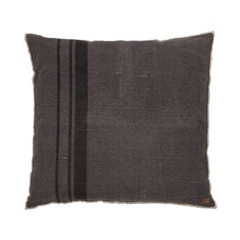Pernă bepurehome coarse, 100 x 100 cm, gri închis