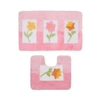 Set 2 covorașe Confetti Bathmats Anjelik Pink