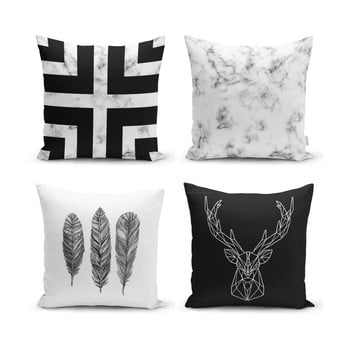 Set 4 fețe de pernă minimalist cushion covers faria, 45 x 45 cm