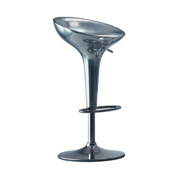 Scaun de bar din aluminiu Magis Bombo, înălțime 50/74 cm