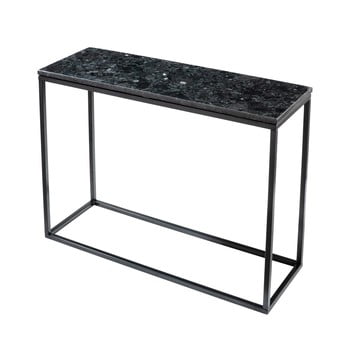 Masă tip consolă cu structură neagră rge, lungime 100 cm, negru