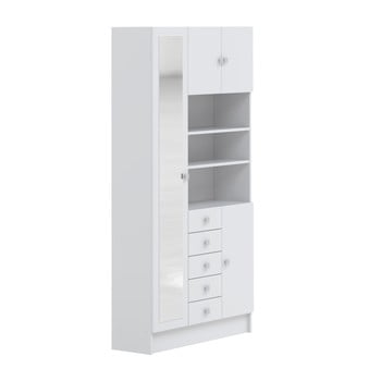 Dulap baie temahome combi, lățime 90 cm, alb