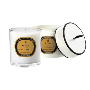 Lumânare parfumată parks candles london aromatherapy, aromă de lemn de santal, 45 ore