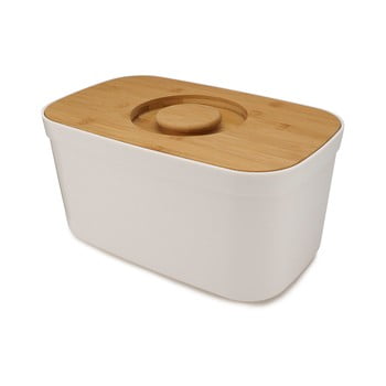 Cutie pentru pâine cu capac din lemn joseph joseph bin, alb