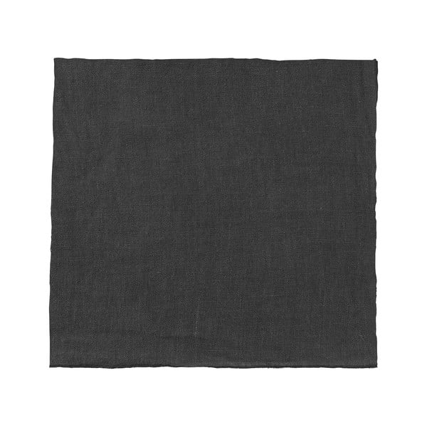 Černý lněný ubrousek Blomus, 42 x 42 cm